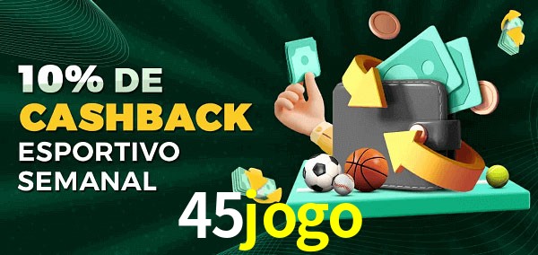 10% de bônus de cashback na 45jogo
